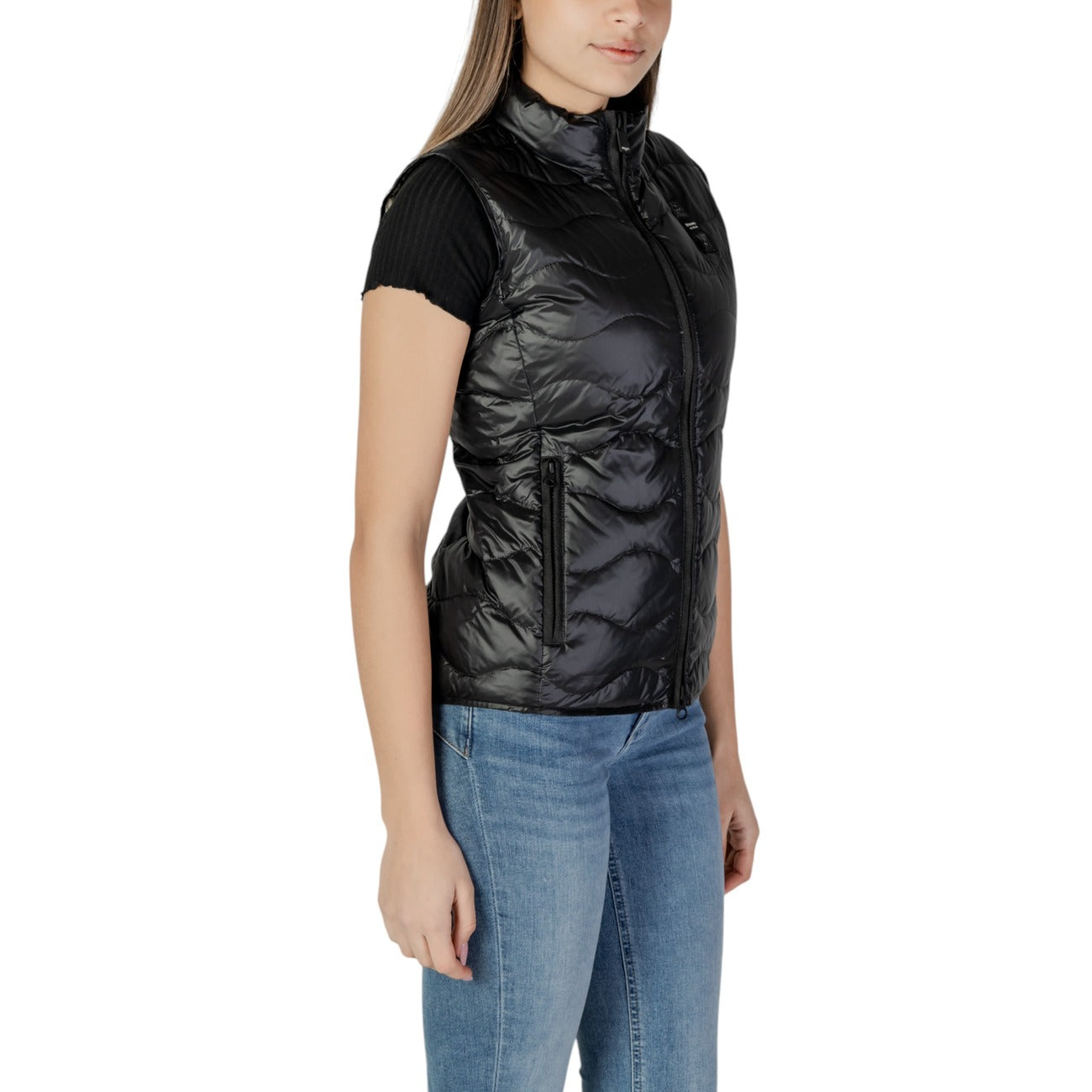 Blauer Gilet Donna